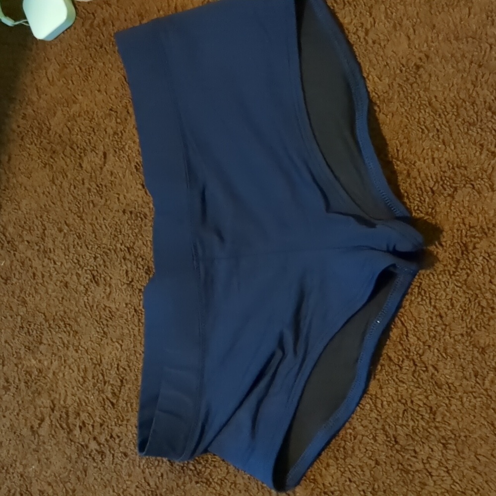 Lands'End Small Navy boyshort swim bottoms